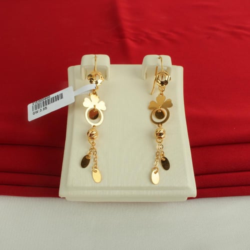 حلق ذهب عيار 21