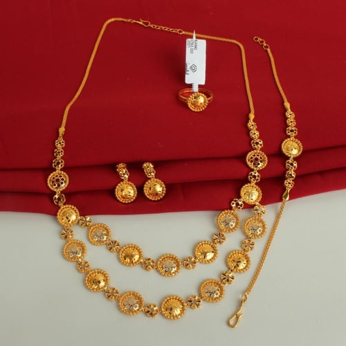 طقم ذهب عيار 21