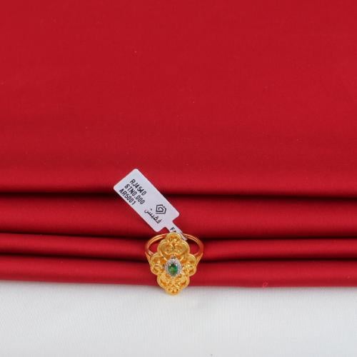 خاتم ذهب عيار 21 تصميم مميز الوزن 3.60 جم