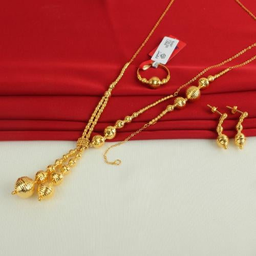 طقم ذهب عيار 21