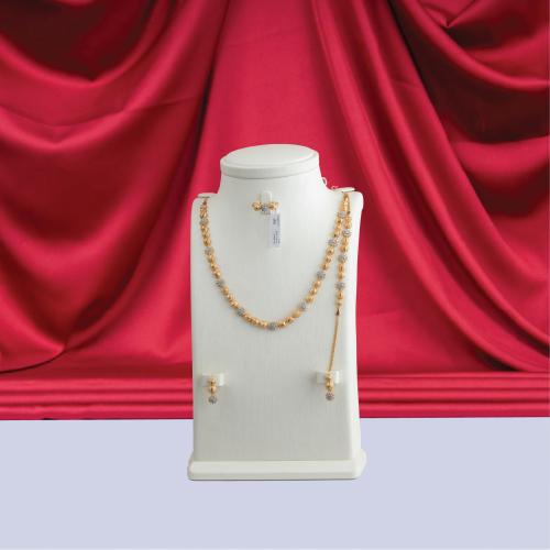 طقم ذهب بحريني عيار 21 الوزن 22.45 جم