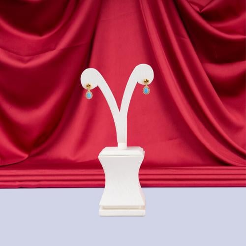 حلق ذهب تصميم بحريني عيار 18 الوزن 2.68 جم