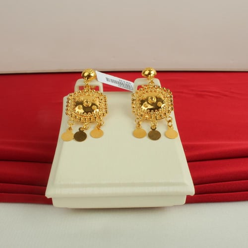 حلق ذهب عيار 21