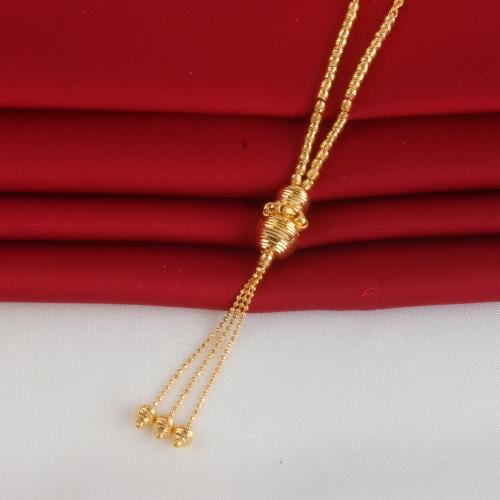 سبحة ذهب تصميم بحريني عيار 21 الوزن 7.66 جم