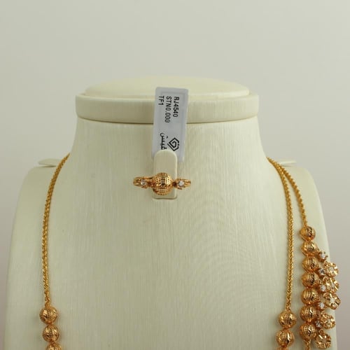 طقم ذهب عيار 21