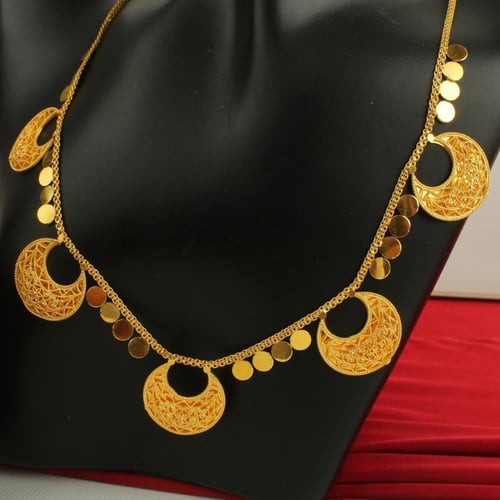 طقم ذهب عيار 21