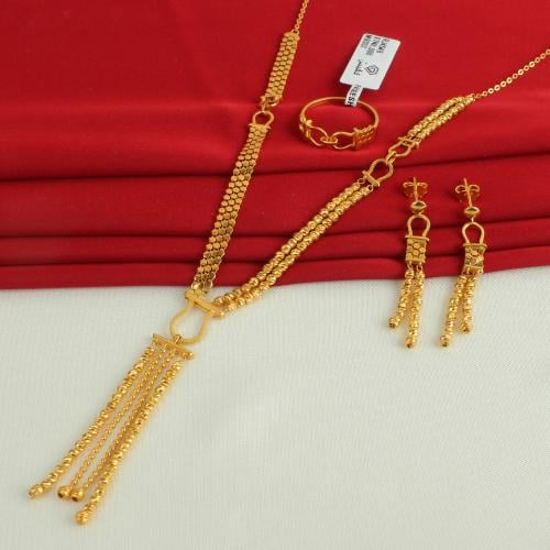 طقم ذهب عيار 21