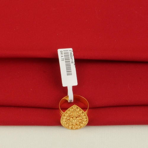 خاتم ذهب عيار 21 تصميم عصري الوزن 4.72 جم