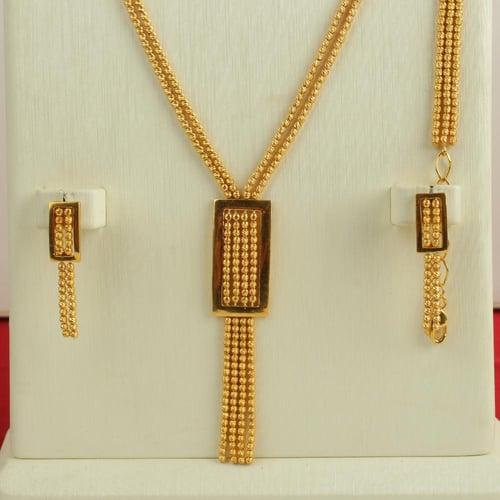 طقم ذهب عيار 21