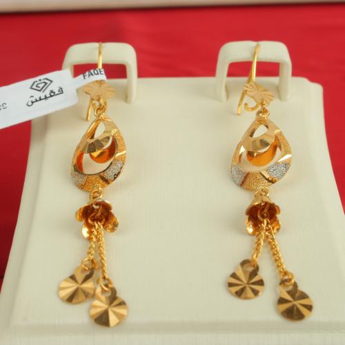 حلق ذهب عيار 21