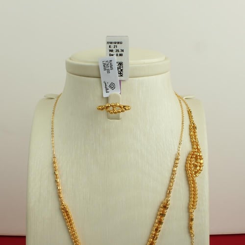 طقم ذهب عيار 21
