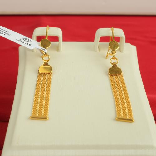 حلق ذهب عيار 21