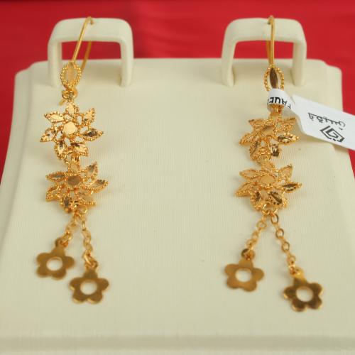 حلق ذهب عيار 21