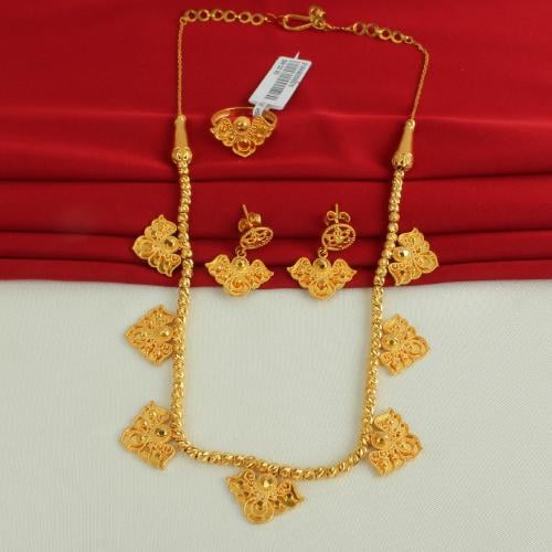 طقم ذهب عيار 21