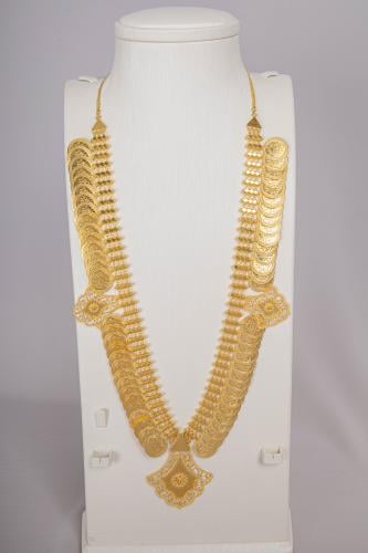 طقم سيتمي ذهب تصميم بحريني عيار 21 الوزن 110.26 جم