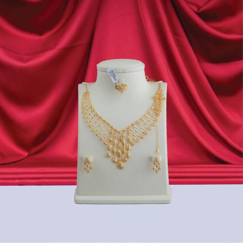 طقم ذهب بحريني عيار 21 الوزن 52.75 جم