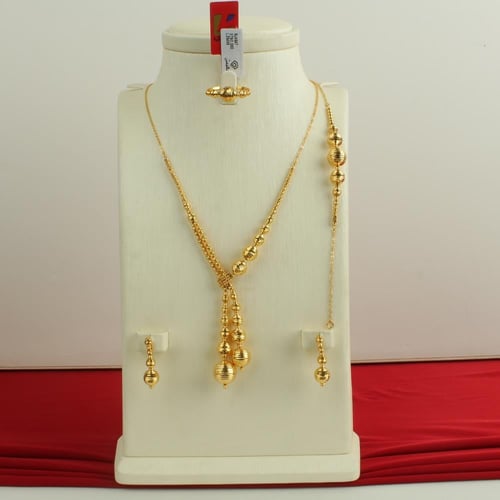 طقم ذهب عيار 21