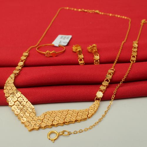 طقم ذهب عيار 21