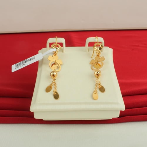 حلق ذهب عيار 21