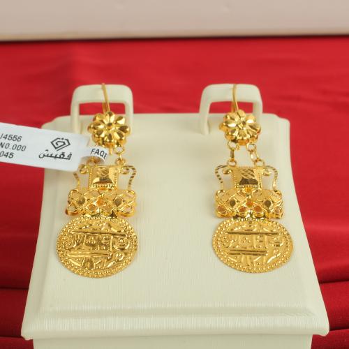 حلق ذهب عيار 21