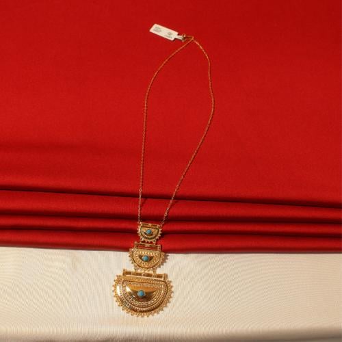 عقد ذهب ناعم تصميم مميز عيار 21 الوزن 7.28 جم