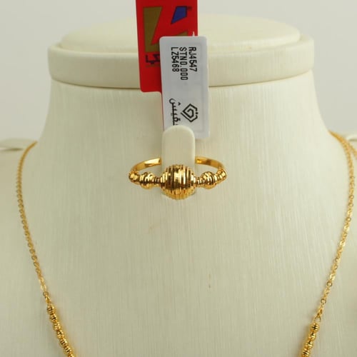 طقم ذهب عيار 21