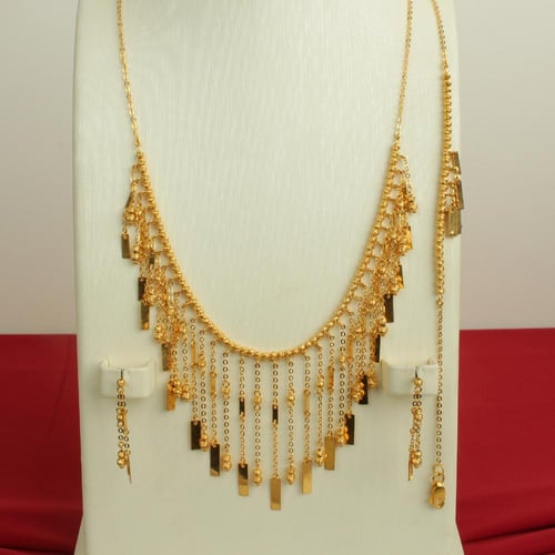 طقم ذهب عيار 21