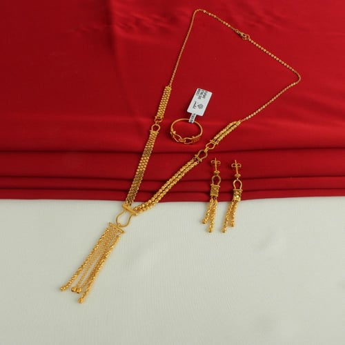 طقم ذهب عيار 21