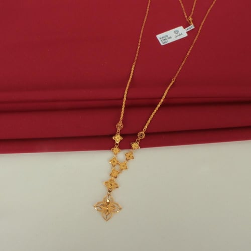 خناقي ذهب عيار 21 الوزن 5.36 جم