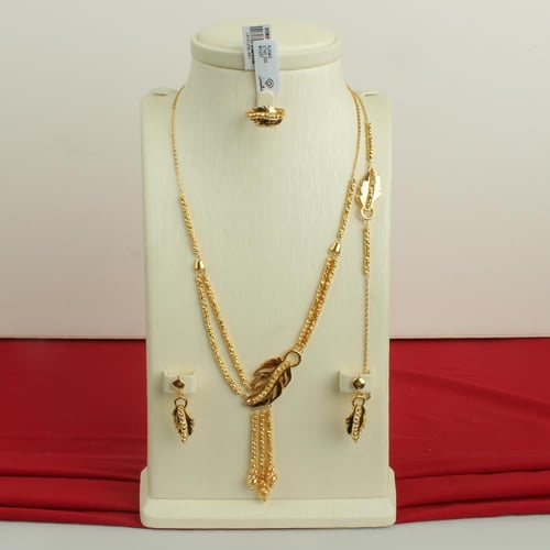 طقم ذهب عيار 21