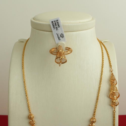 طقم ذهب عيار 21