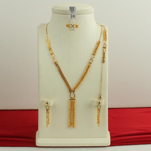 طقم ذهب عيار 21