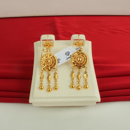 حلق ذهب عيار 21