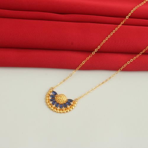 عقد ذهب ناعم عيار 21 الوزن 3.13 جم