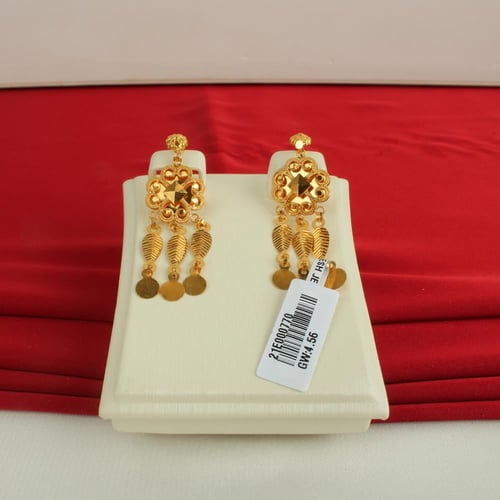 حلق ذهب عيار 21