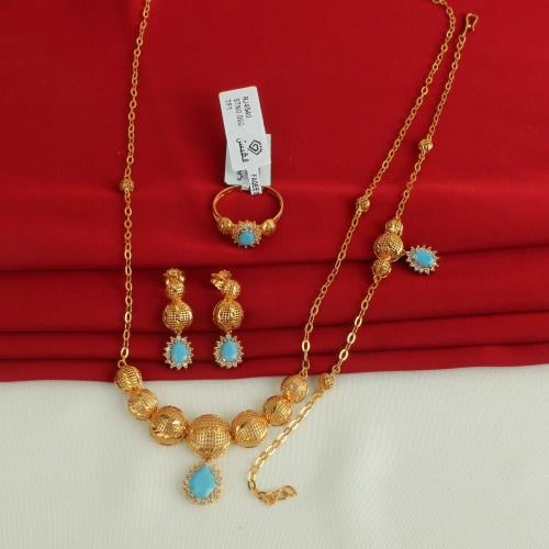 طقم ذهب عيار 21