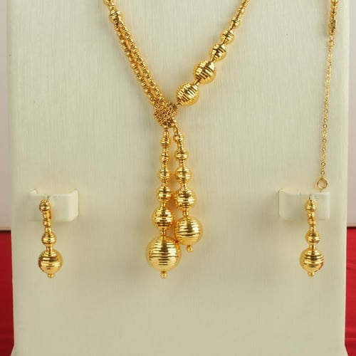 طقم ذهب عيار 21