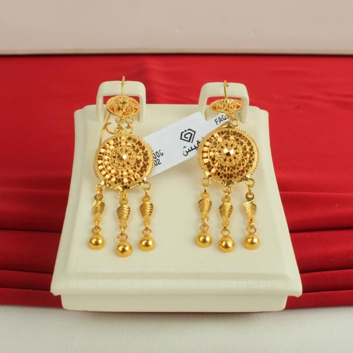 حلق ذهب عيار 21