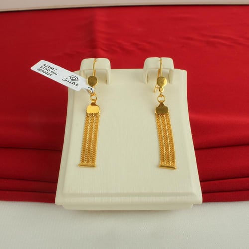 حلق ذهب عيار 21