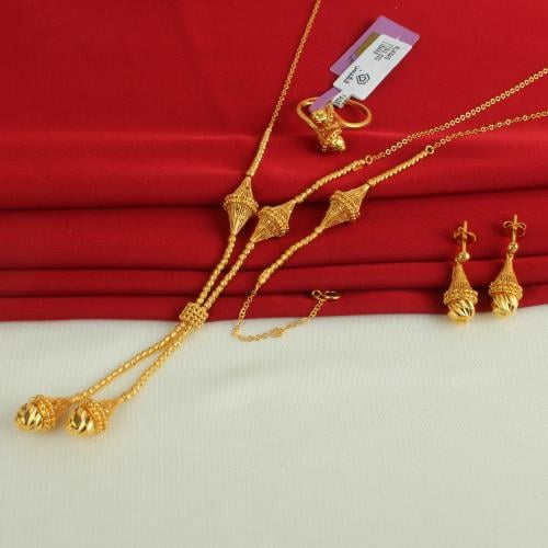 طقم ذهب عيار 21