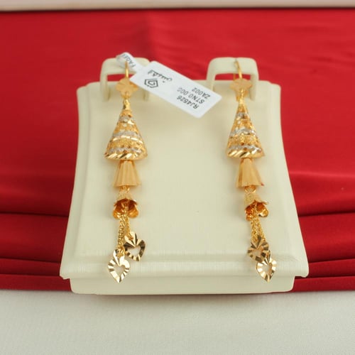 حلق ذهب عيار 21