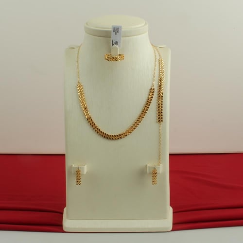 طقم ذهب عيار 21
