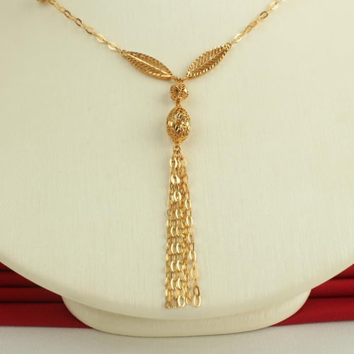 عقد ذهب عيار 21