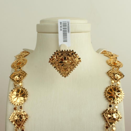 طقم ذهب عيار 21