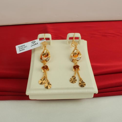 حلق ذهب عيار 21