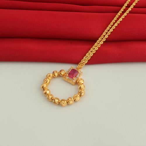 عقد ذهب ناعم عيار 21 الوزن 6.60 جم