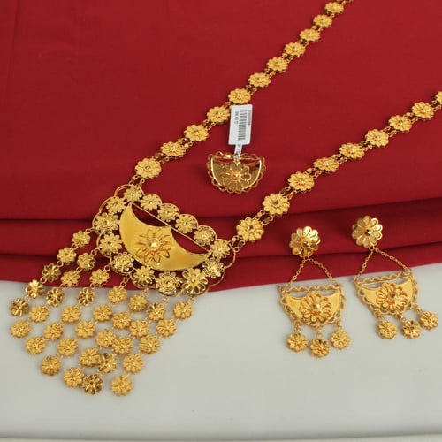 طقم ذهب عيار 21