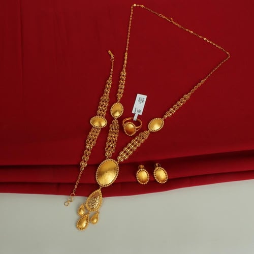 طقم ذهب عيار 21