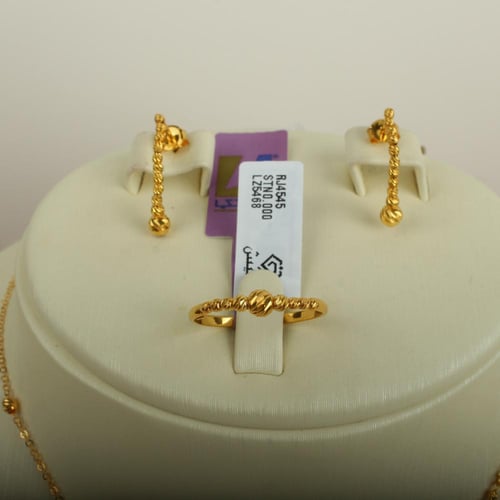 طقم ذهب عيار 21