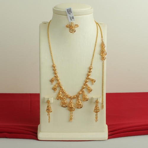 طقم ذهب عيار 21